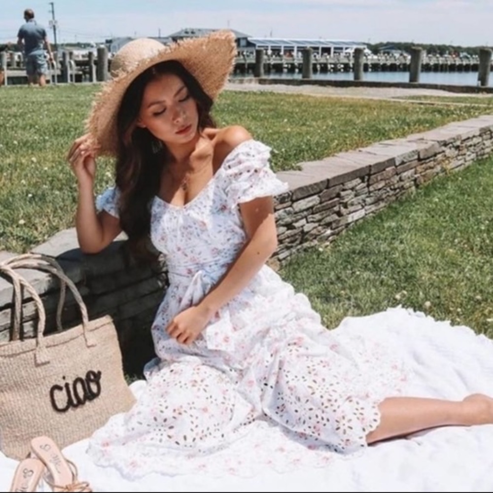LoveShackFancy x Target Clementine Eyelet Midi Dress